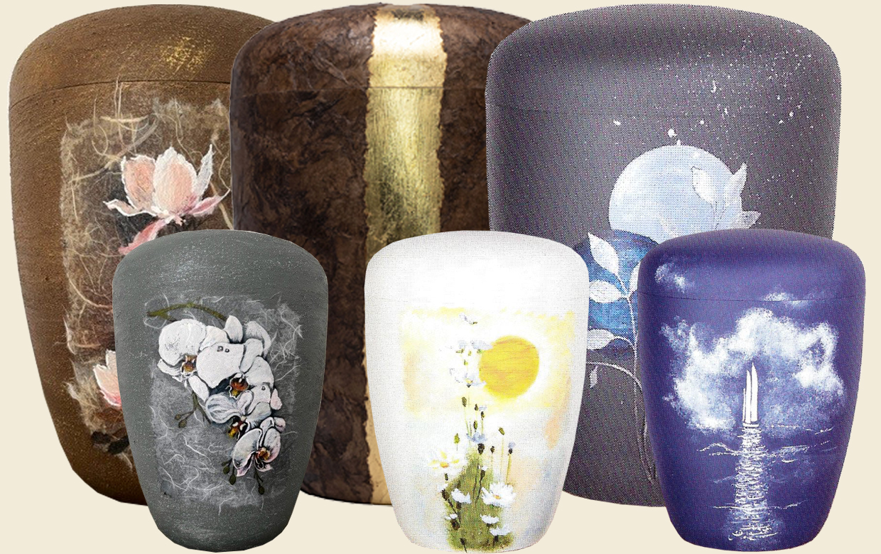Collage einiger Urnen